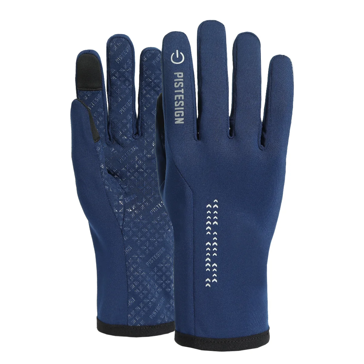 Soft Spandex Gloves Antislip Road Cycling Glove Touch Screen Gloves Mens Womens Reflective with Silicone Print