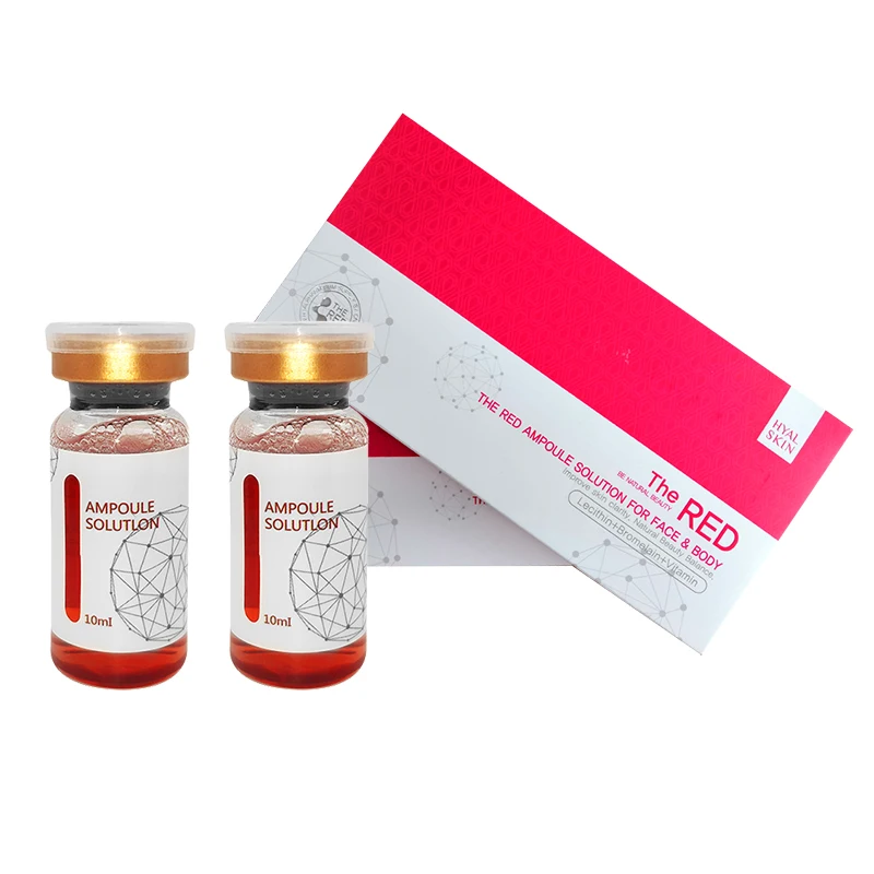 
THE RED a new generation of fat-dissolving essence in Korea, is used for facial obesity and double chin Lift the jaw line 