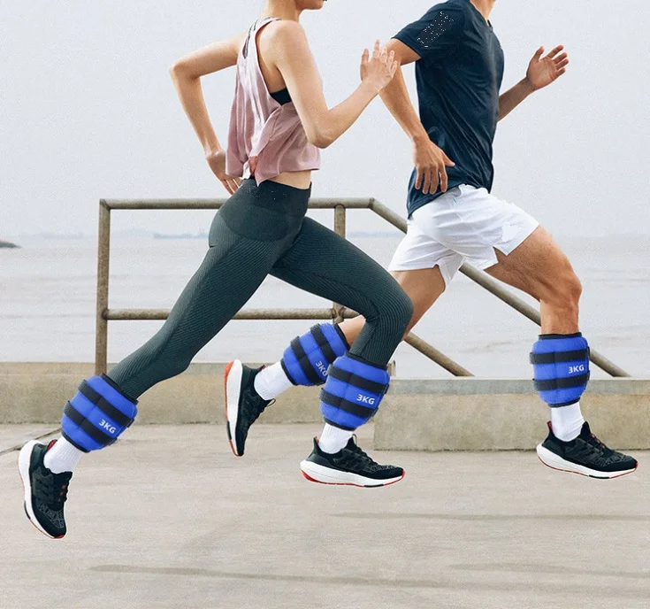 Wholesale Ankle Weights Workout Wrist Weight Sandbag Pairs Fitness Sand Fitness Weight Bag with Velcro Filled with Iron Sands