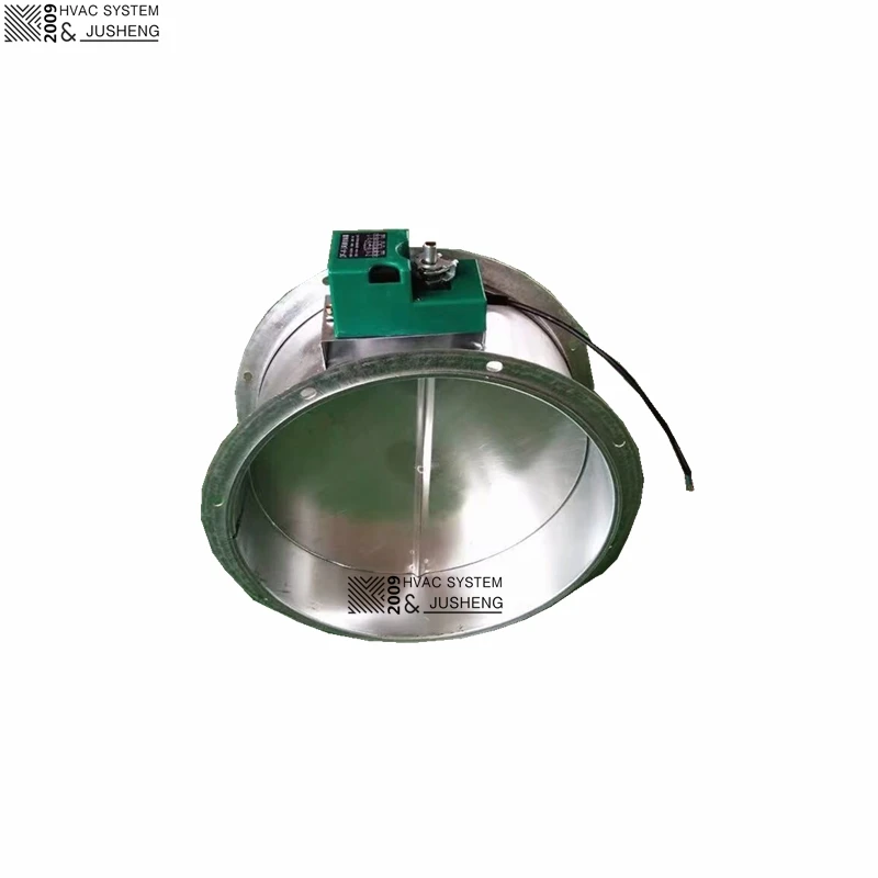 JuSheng HVAC Ventilation 70 Degree Automatic Motorized Electric Motor Fire Damper