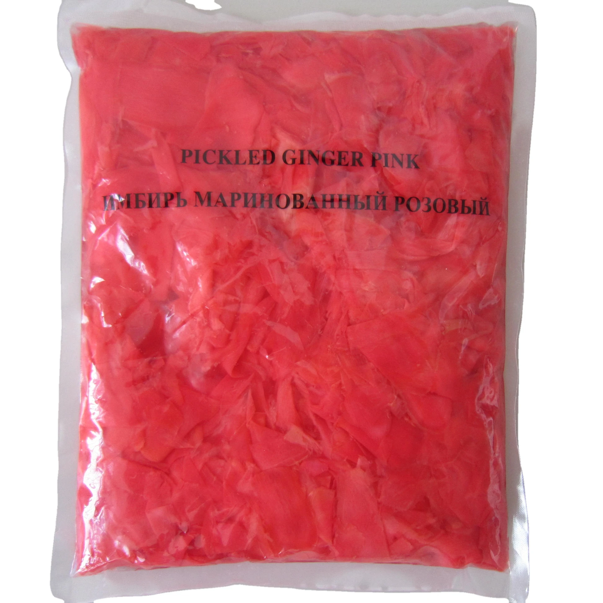 
High and stable quality of sweet pickled sushi ginger pink and white 1.5kg per bag for Japanese cuisine at competitive prices 