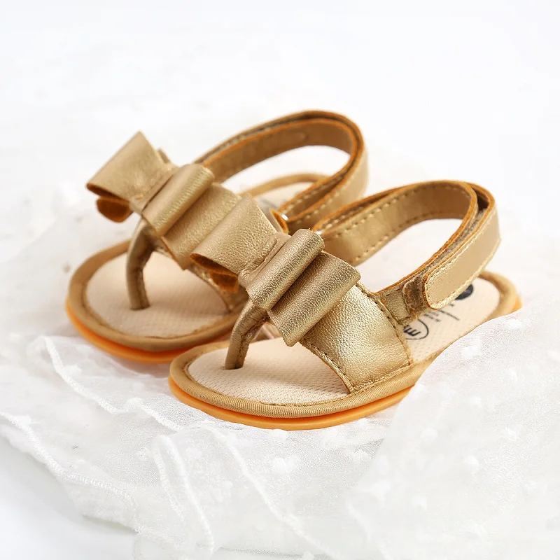 Newborn Baby Walkers PU Bow Design Sandals for 0-1T Baby Casual Shoes