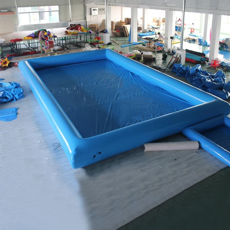 Inflatable  outdoor  swimming pools Regular blue outdoor custom commercial swimming pool  rectangle inflatable pool