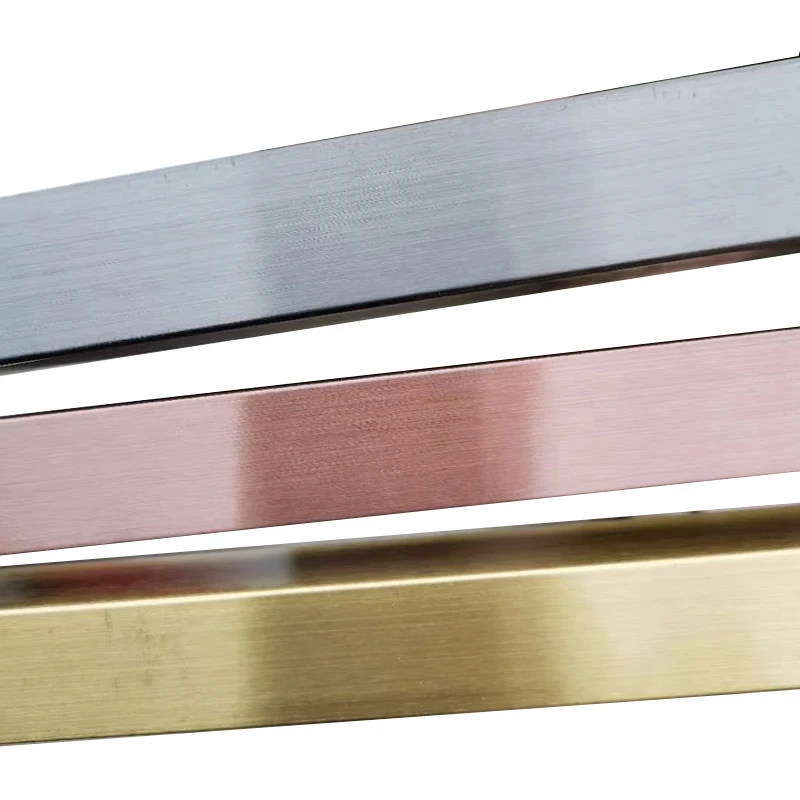 PVD Color Stainless Steel Round Pipe Square Tube Hairline Mirror Surface