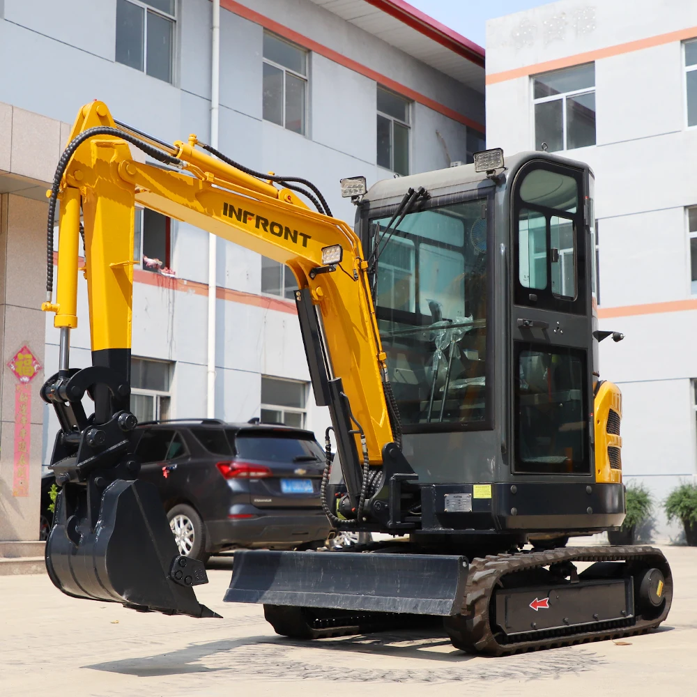Infront High Quality 6 Ton Mini Excavator Multi Functional Micro Digger 7ton Municipal Engineering Crawler New Crawler Excavator
