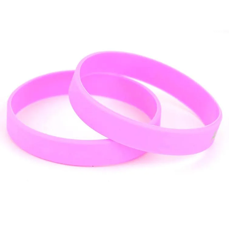 Bracelets To Customize Logo Various Sizes Fashion Silicone Bracelets Rubber Bracelets Maker