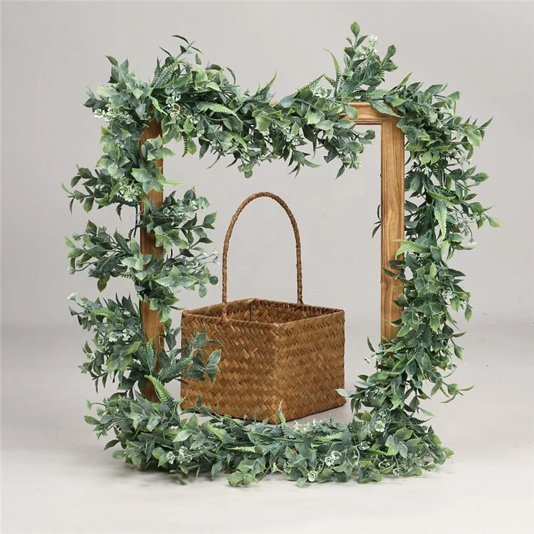 DS1511 New Products Wholesale Green Pvc Ivy Vines Leaf Artificial Hanging Rattan Plant For Party