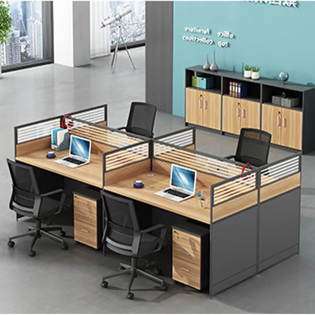 6 Seater Office Desk Workstation Cubicles L Type Workstation Work Station Desk Office Work Station