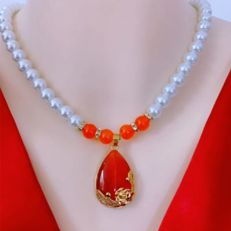 Cultured Natural Freshwater  Fresh Water Pearl Necklace pearl String  mother Of Pearl Necklace