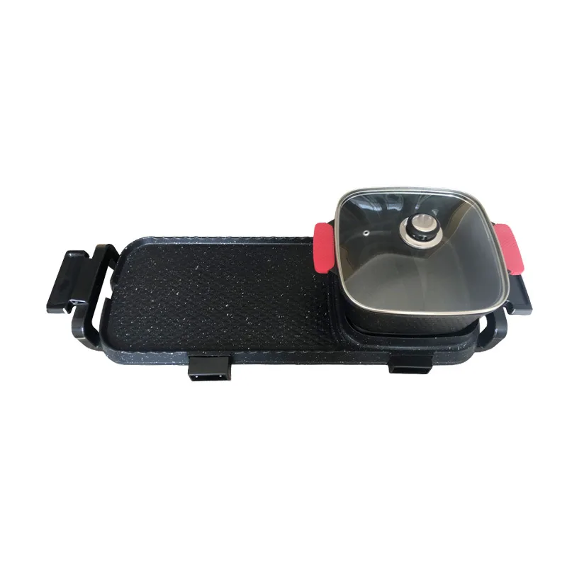 Kitchen Appliances 75*24 electric barbecue grill Non Stick 2 In 1 hot pot