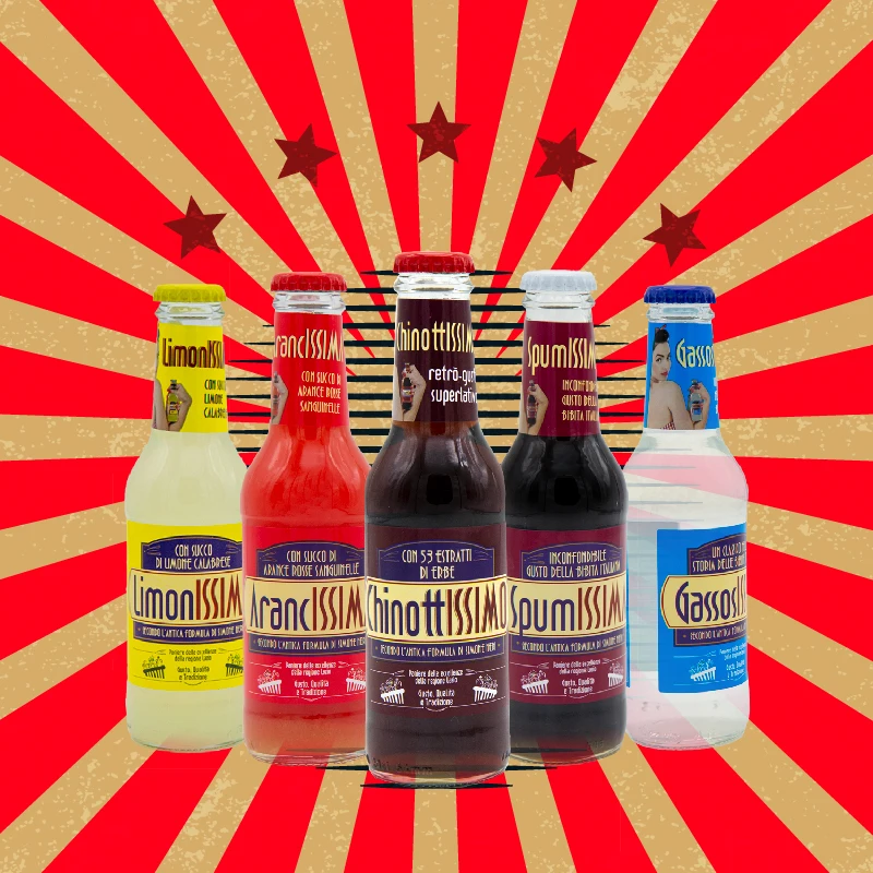 made in Italy CHINOTTISSIMO 275ml party glass bottle prime herbal orange juice beverages carbonated for drinks flavour