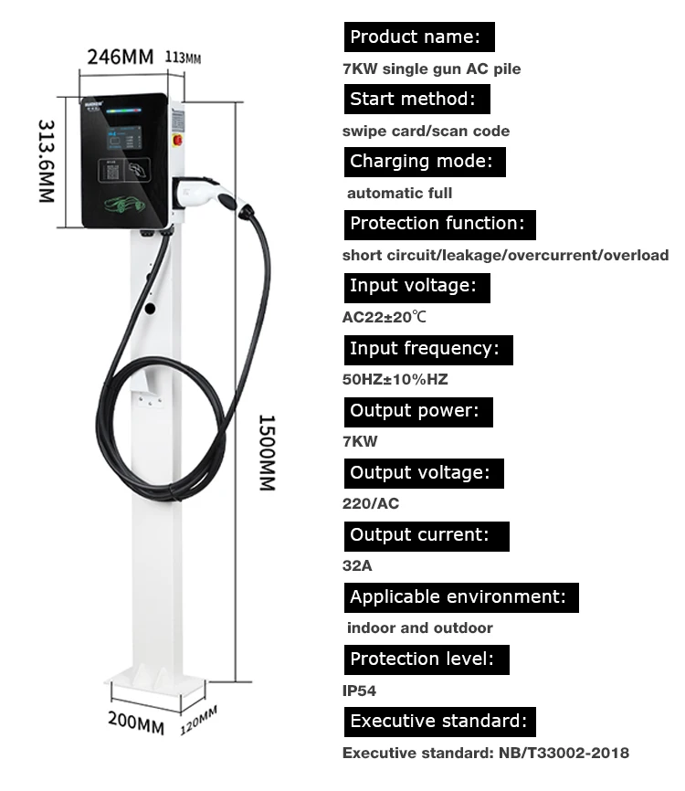 Direct Selling 14KW Type 2 AC Charger Box Charging Socket Station electric vehicle charging outlet 2 socket outlets type 2 EVSE