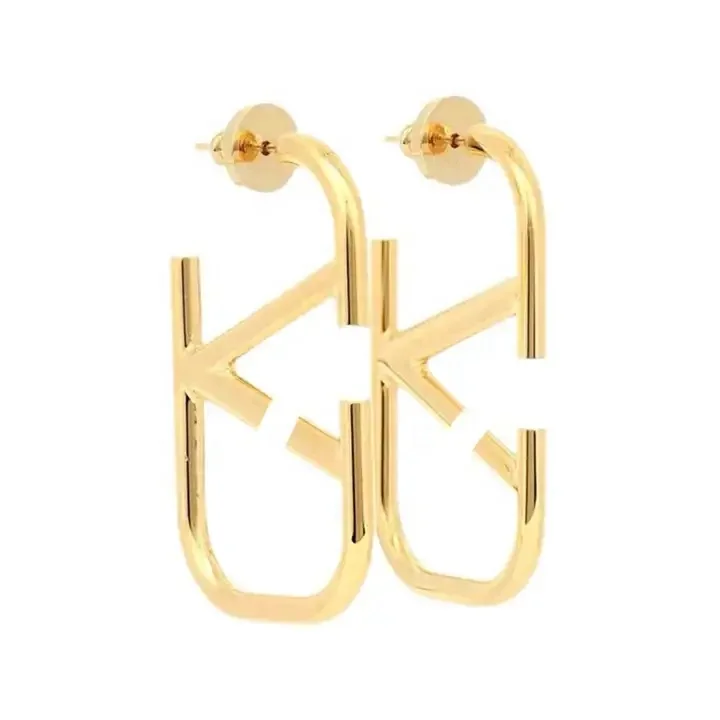 Модные Позолоченные Классические серьги