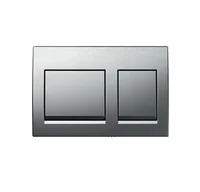 Square Buttons Actuator Flush Plate Compatible with Geberit Concealed Cistern Alpha15 Alpha 35 Matt Black