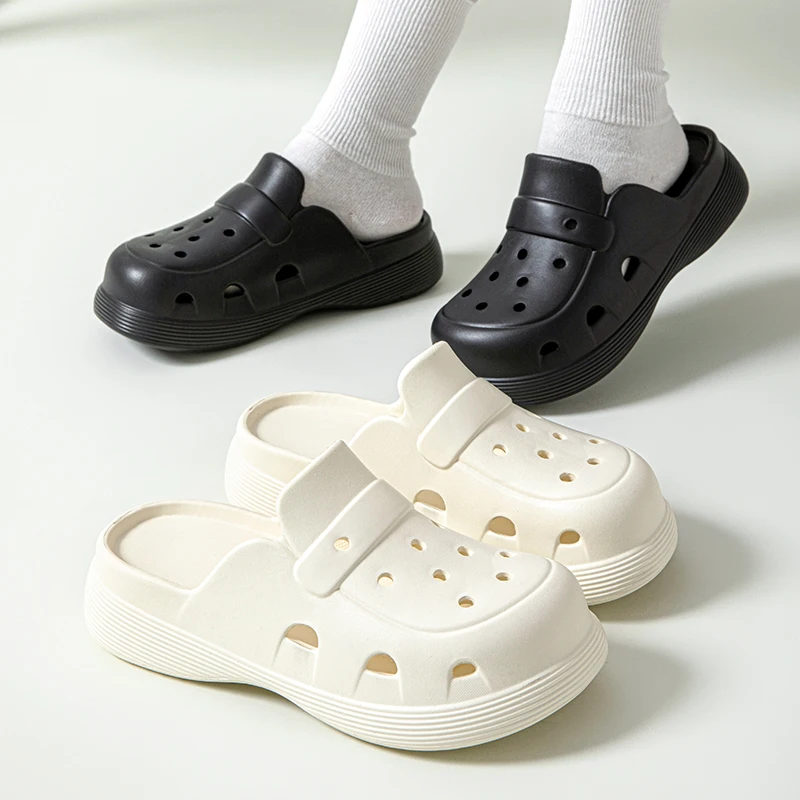 New Summer Classic Men And Women Sandals Thick Sole Anti Slip Hole Shoes Beach Shoes Eva Casual Clogs