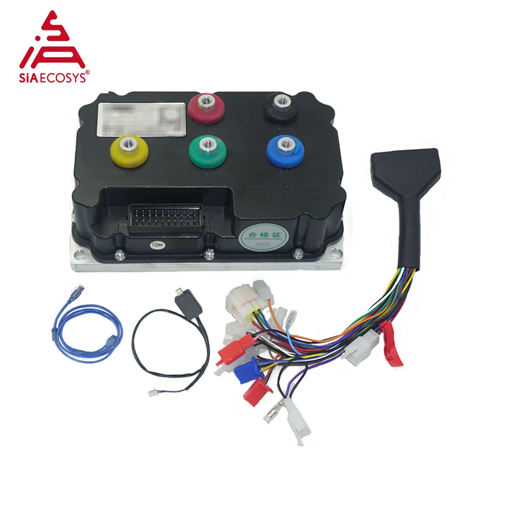 Siaecosys/fardriver ND72360B Электрический мотоцикл контроллер 360A 3k-4kW BLDC контроллер программируемый для QS 165 кодер середине приводной двигатель