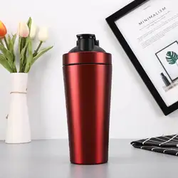 Black Custom Logo Leak Proof Bpa Free Protein Insulated Shaker Bottle Sport Gym Stainless Steel Water Bottle 550ml 750ml