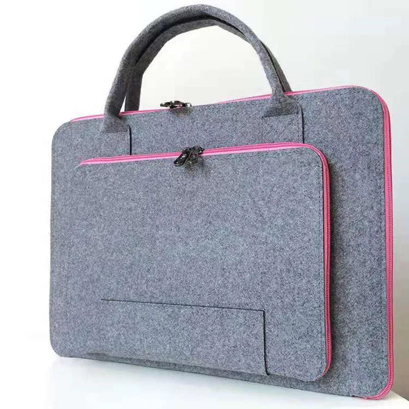 Fashion Portable Felt Bag Laptop Bag For 11.6 13.3 15.6 17.3 Inch Computer