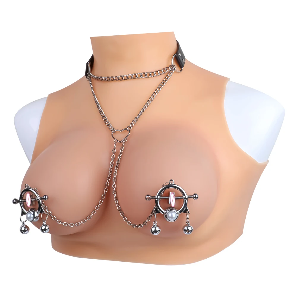 Heavyweight nipple clamps with ring balls drooping BDSM toys female breast stimulation for experienced players