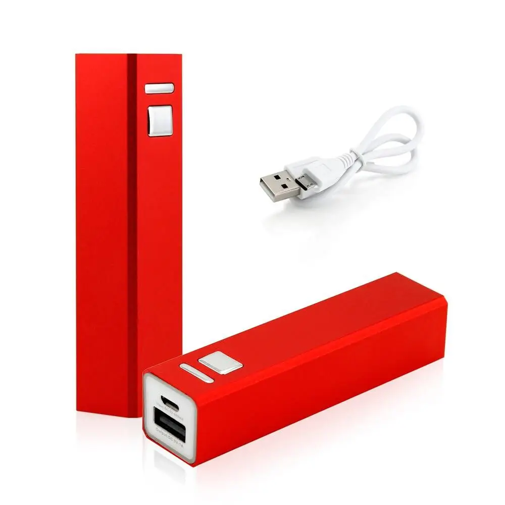 Лучшая красочная Мода портативный Рекламный Подарок power bank 2600 мАч