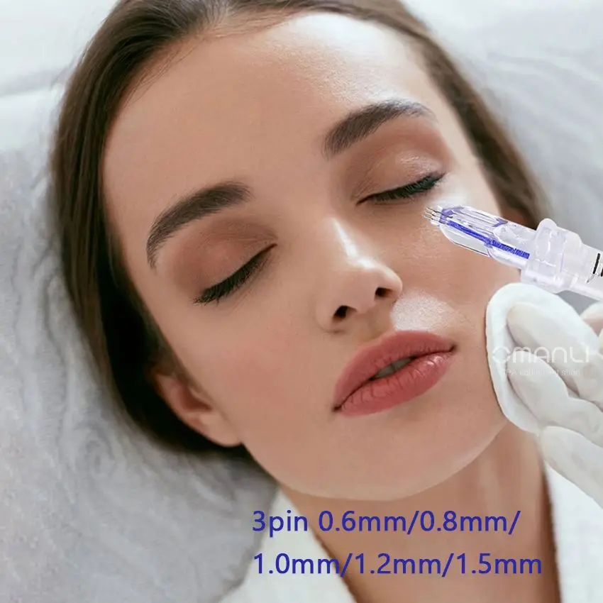 Hot Selling Nanosoft 3 Pin Nano Needle 34G 1.5Mm 1.2Mm 1.0Mm 0.8Mm 0.6Mm For Skin Care