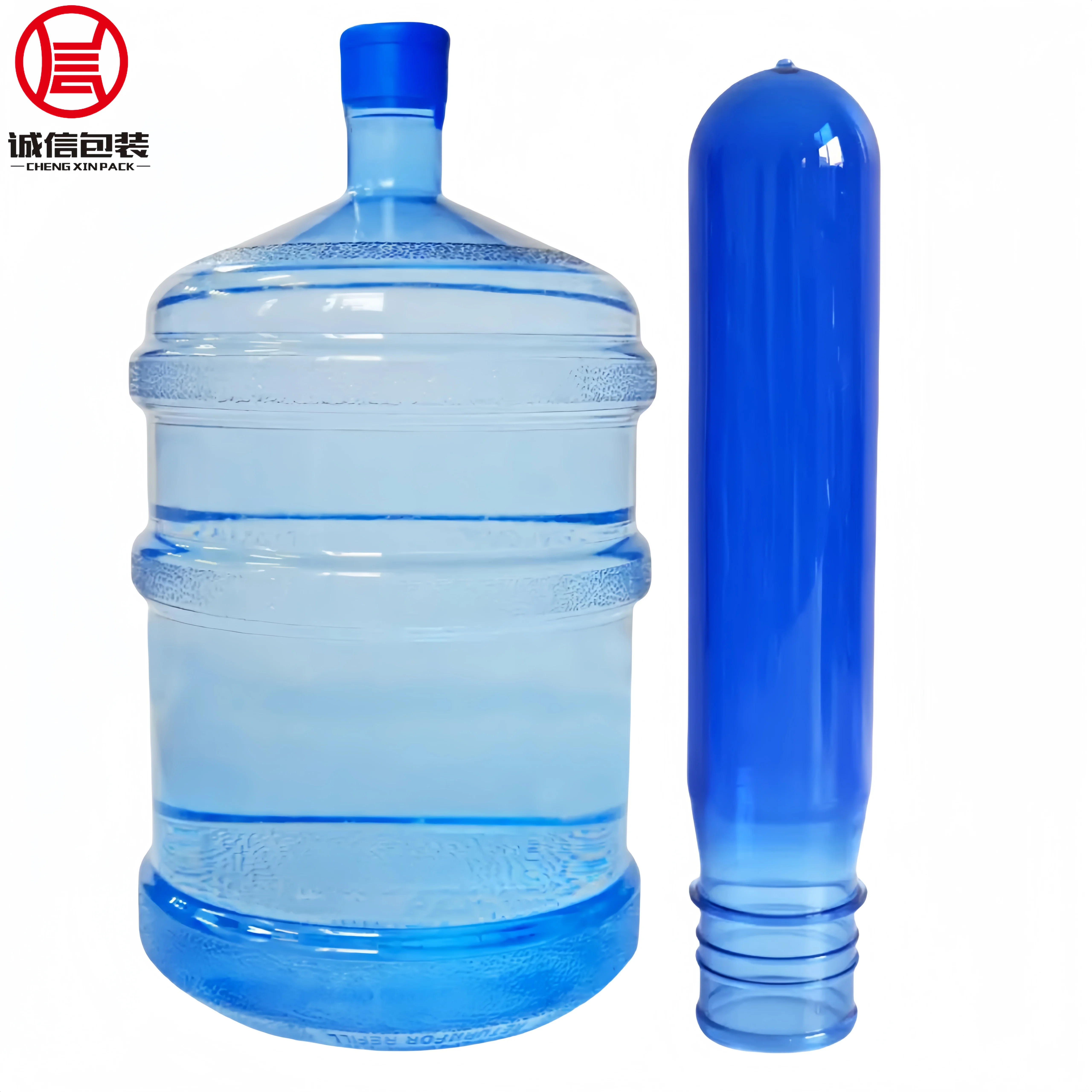 Personalized Custom 55Mm 720G 730G 750G 5 Gallon Blue Transparent Pet Preform For Water Bottle