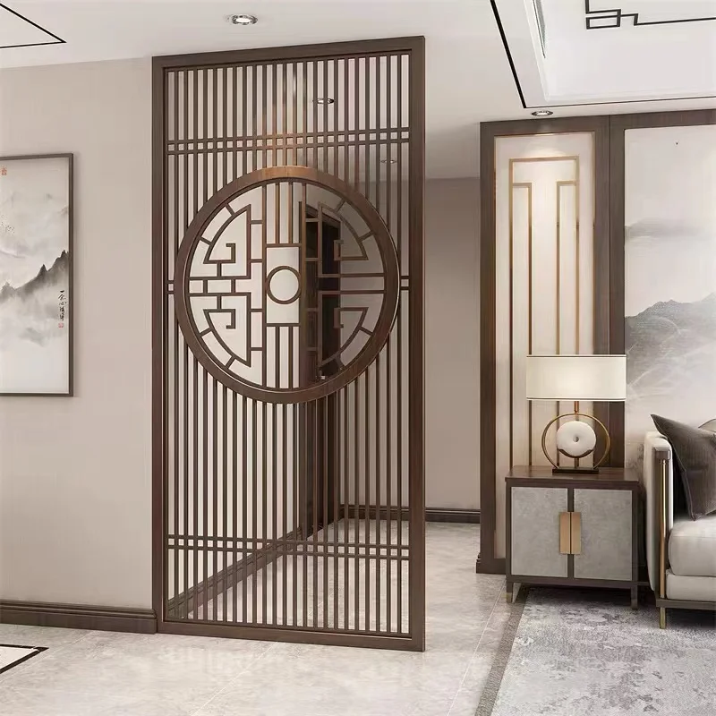 Hot Sale Laser Cut Metal Screen Stainless Steel Hotel  Decorative Room Dividers Partition