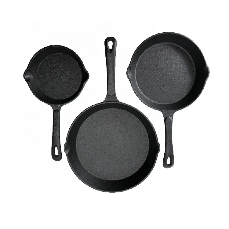 Camping Square Pre-Seasoned Cast Iron Induction Grill And Griddle Frying Pan