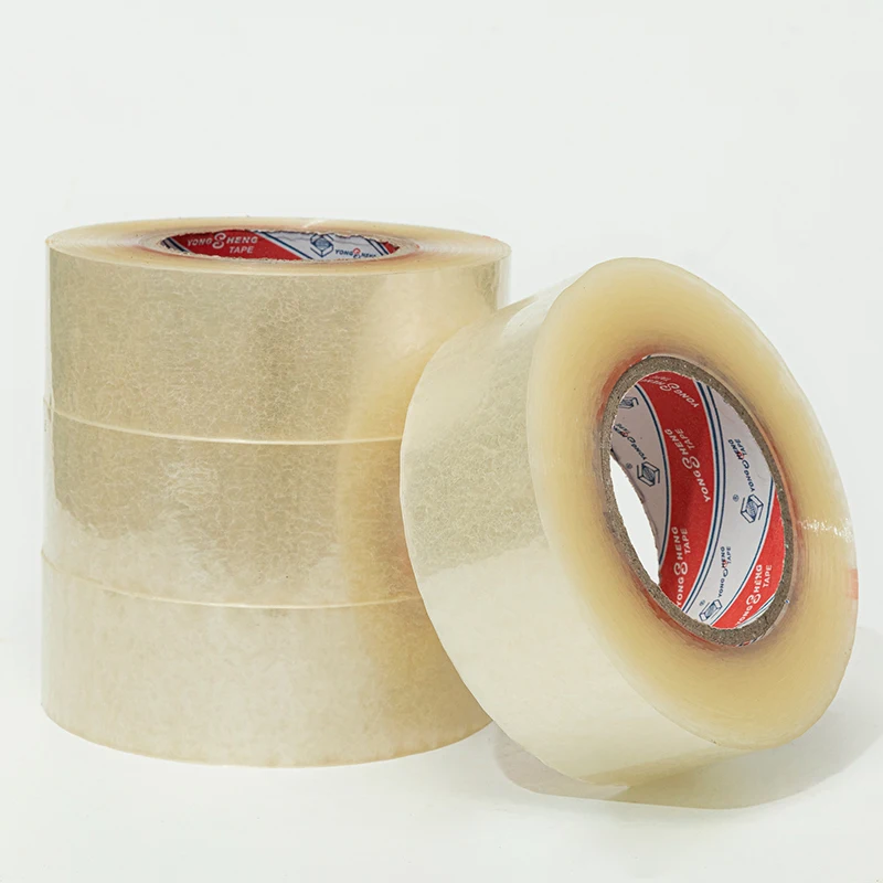 2200 Yongsheng Bopp Adhesive Sealing Box Tape, Transparent Water Activated Opp Self Adhesive Packing Tape
