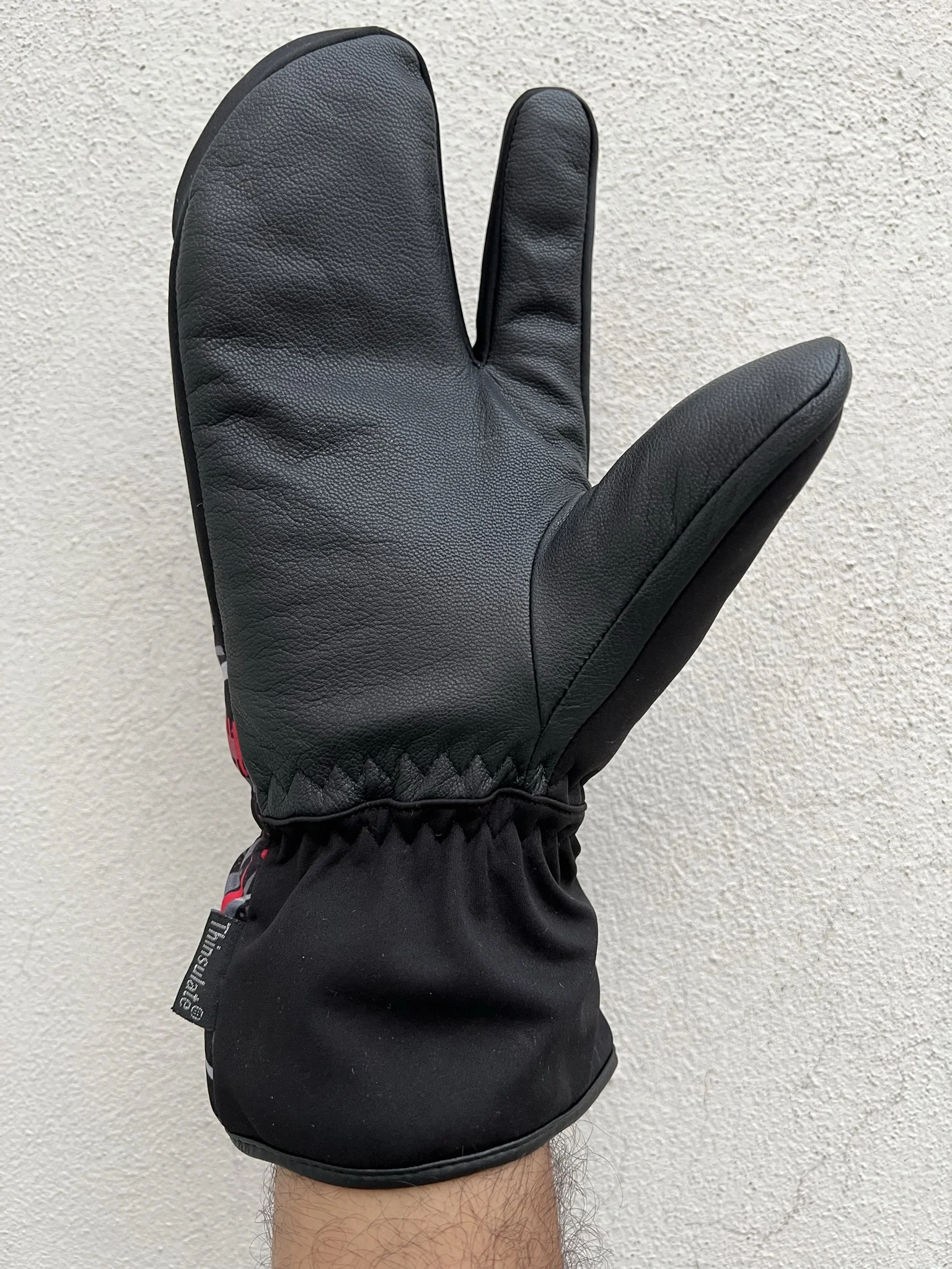 Ski Mitten Gloves Winter Sport Windproof Ski Gloves Mitten Customized Leather Goat Finger Split Waterproof Men S-XXL