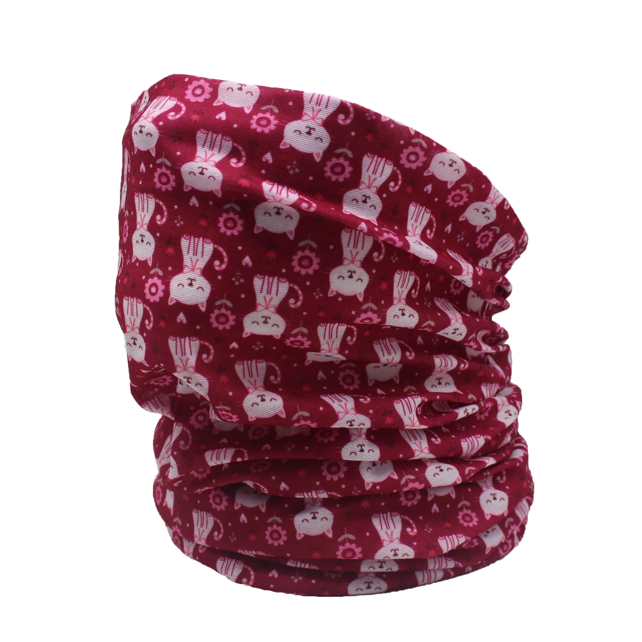 cheap fashion printed cute neck scarf multifunctional tube bandana for bicycle