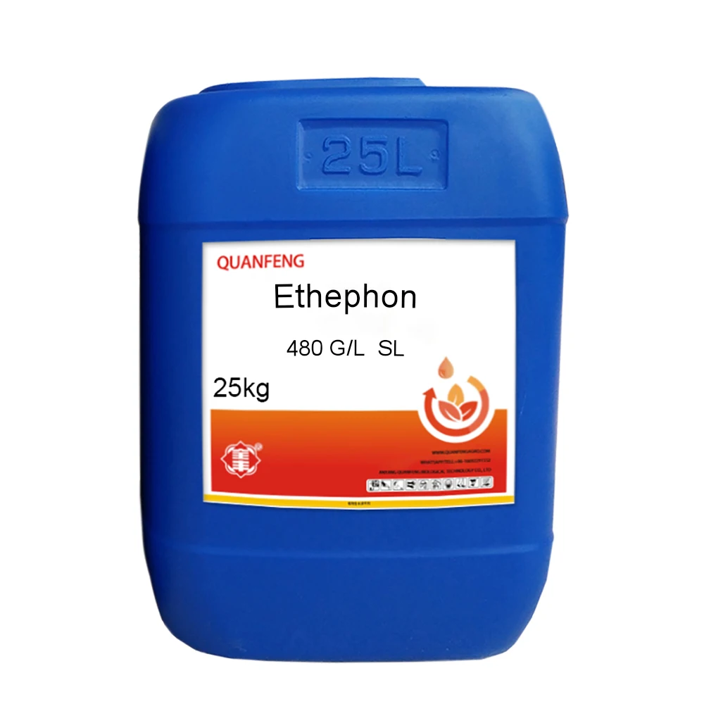 Ethephon 480g/L 40%SL 5%PA 16672-87-0 fruit ripening 90% TC Ethylene 25L/bottle Supplier