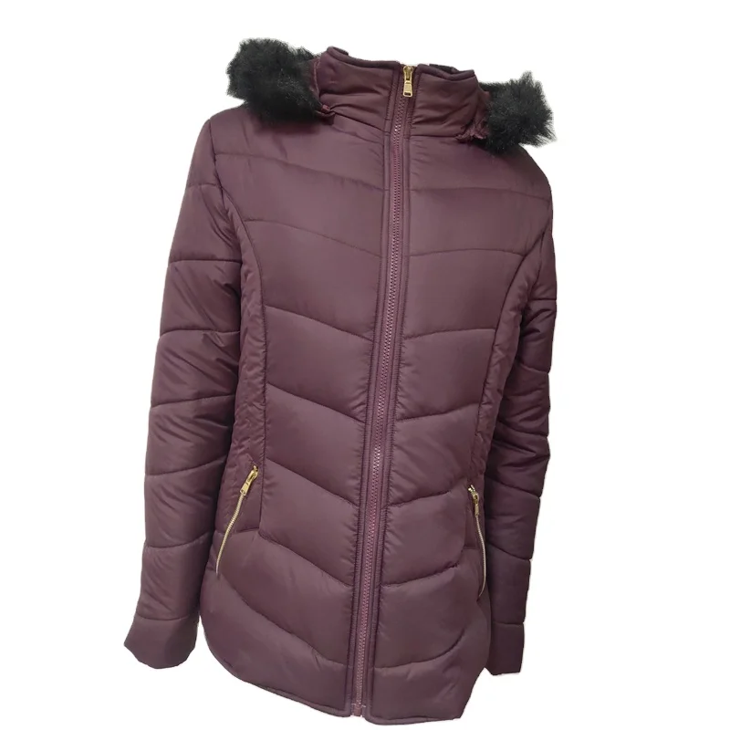 OEM Ladies bubble jacket fashionable puffer jacket coat