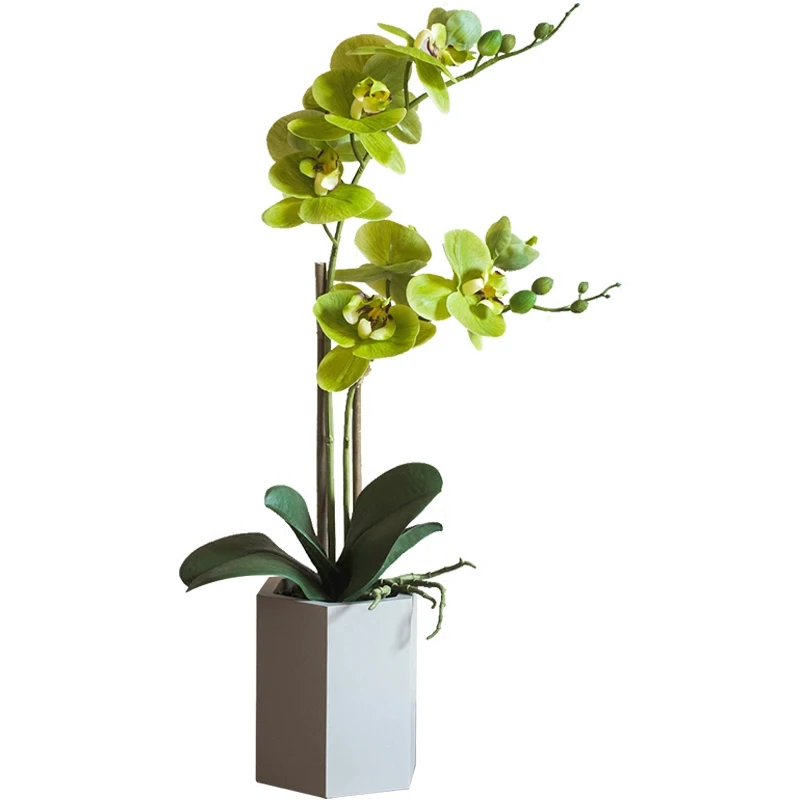 Artificial Phalaenopsis Bonsai Artificial Plants Decoration for Plants Plastic Simulation Flower Decoration