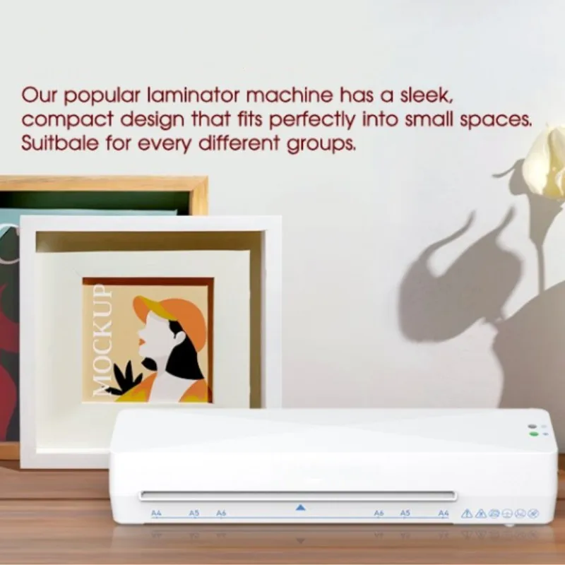 Заводская цена ручной АБС-рычаг мини-карты для фотодокументов A4 холодный горячий ламинатор