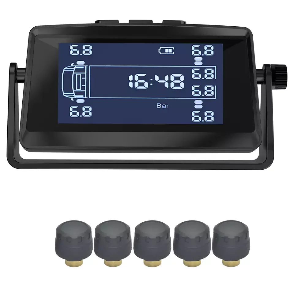 TPMS полуприцеп 6-24 колеса Цифровая беспроводная система контроля давления в шинах реальном времени с