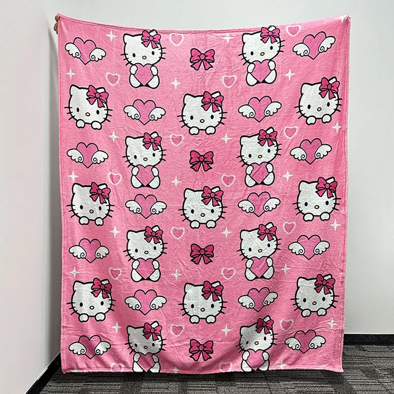 2025 New Cute Hk Blanket Customized Oversized Supersoft Plush Fleece Flannel Throw Valentines Birthday Gifts Blankets