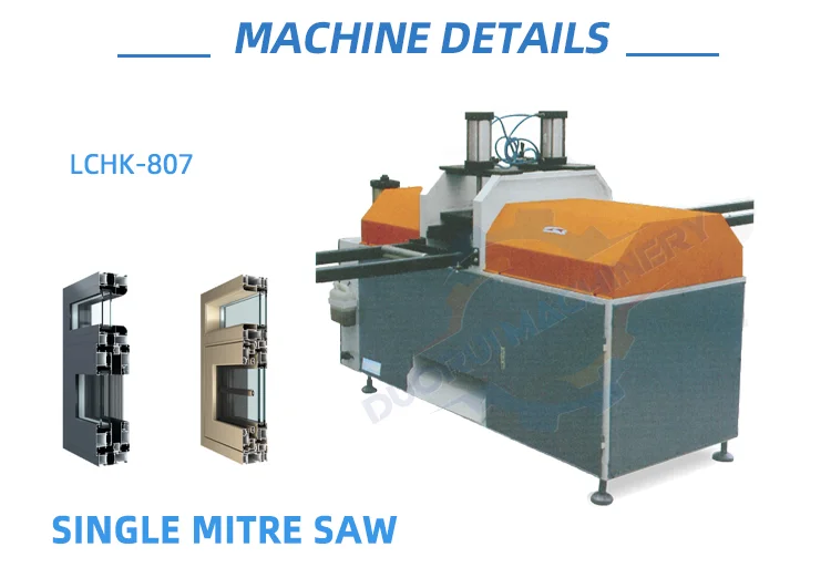 Machine Single Head Mitre Angle Profile Sawing Cutting Single-Head Window Frame Making Aluminium Saw Cutting Machines