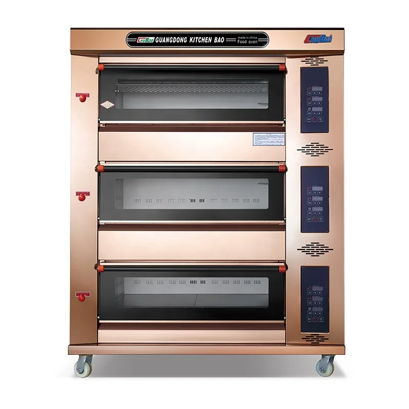 Commercial automatic baking equipment professional pizza industrial oven gas for bread baking