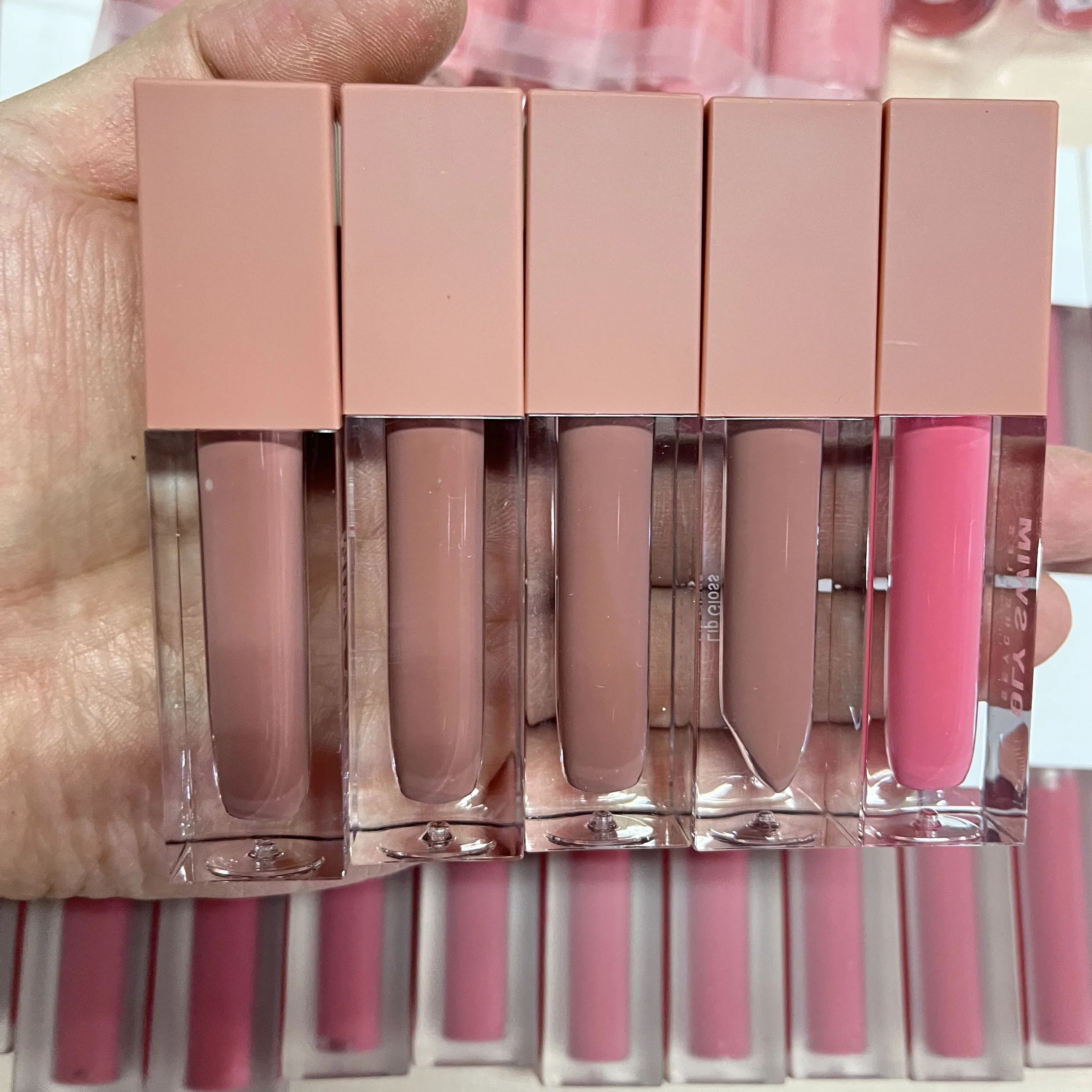 Trending nude lip glaze vegan cream matte liquid lipstick long lasting