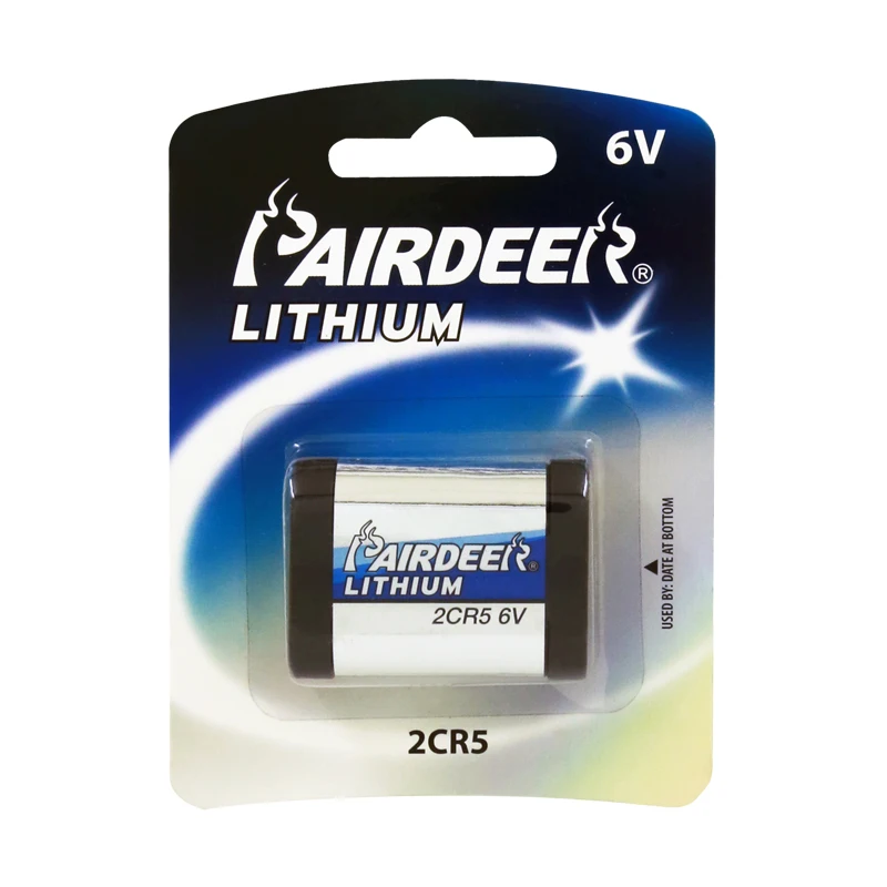  OEM pairdeer Всесезонная эффективная мАч 6 в li iron 2CR5 круглый литиевый аккумулятор для