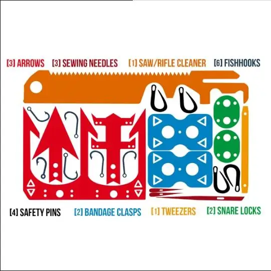 enhanced ultra thin pocket ninja tool In the mountains