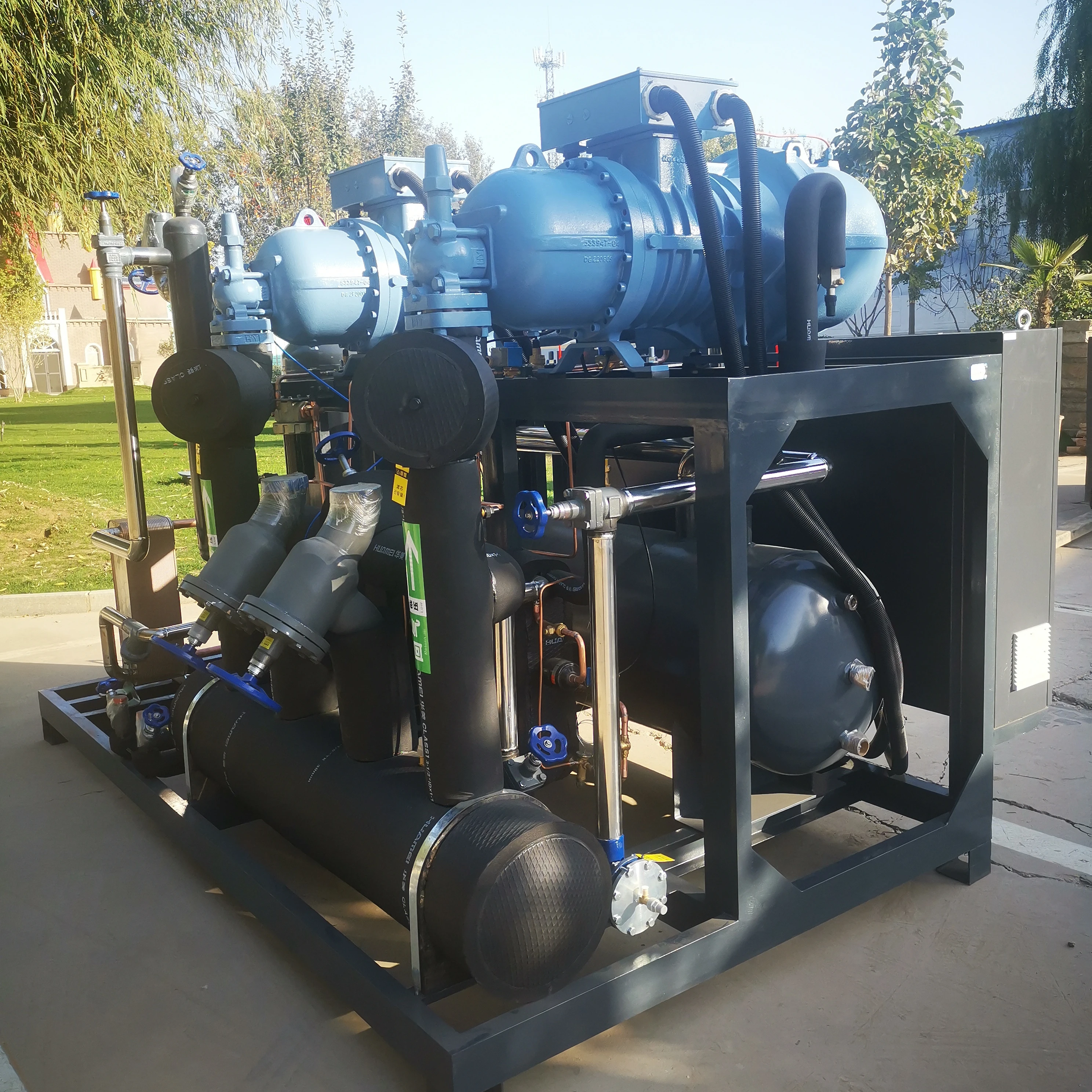 Zhongsheng Frreezer Room Condenser Unit Open Type Air Compressor Screw Refrigeration Unit Air-cooled Condensing Units of Refcomp