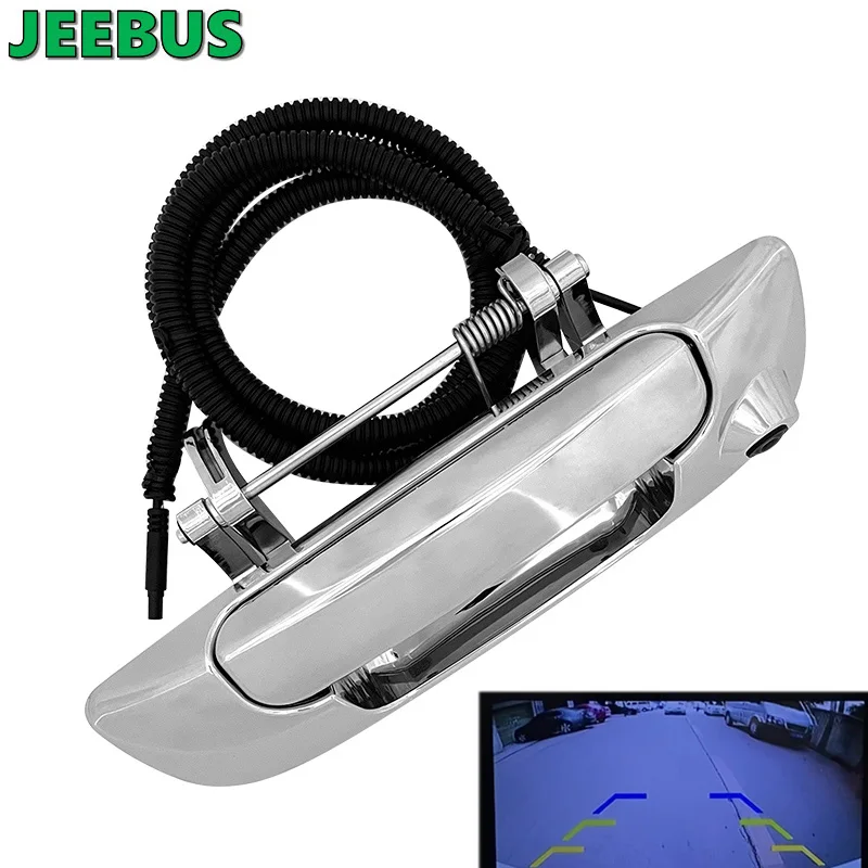 JEEBUS Pickup Truck Camera HD Waterproof Night Vision Wide Angle Tailgate Reverse Backup Camera for Dodge Ram
