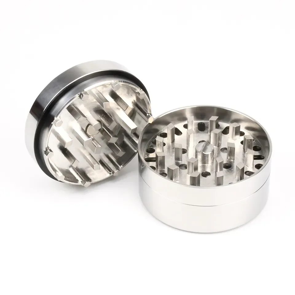 New Premium Tobacco 3 Layer Manual Smoking Sublimation Hand Crusher Stainless Steel 60mm Brilliant Cut Grinder