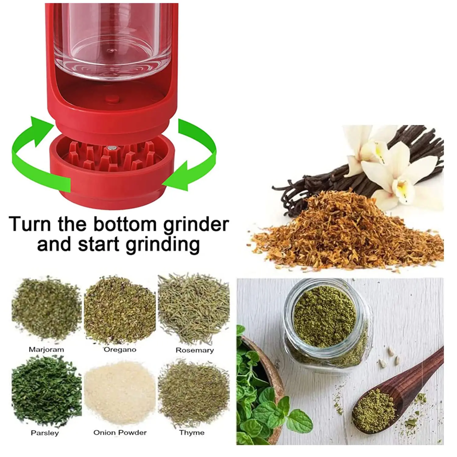 Magnifying Glowing MAG Jar Stash Jar Grinder Plastic Glass Light-up Led Air Tight Storage Jar