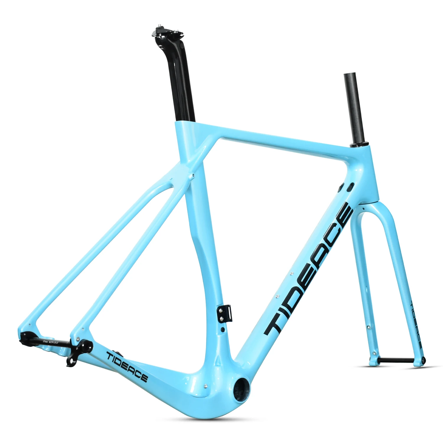 T1000 Full Carbon Fiber Gravel Bike Frame OEM DIY Customized Painting Wholesale 700C Carbon Gravel Bicycle Frame