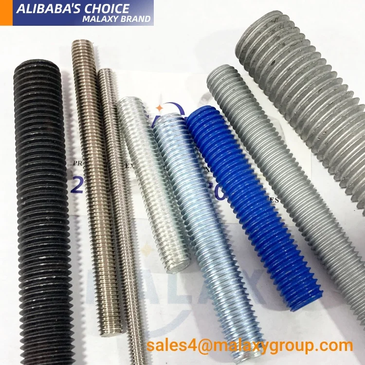 MALAXY China Manufacturer Threaded Rod Din 975 Galvanized Hollow Threaded Rod
