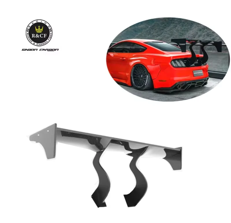 For 15-19 Ford Mustang Robt Style Carbon Fiber GT Wing Rear Trunk Spoiler Mustang Spoiler FORD mustang