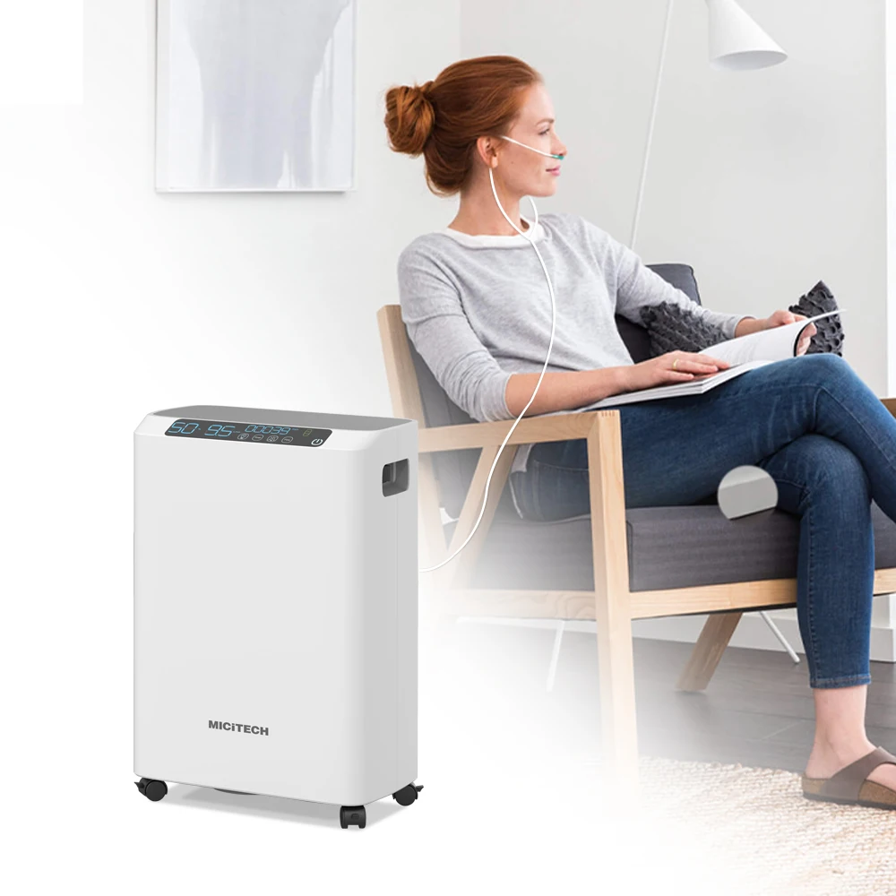 MICiTECH new launch medical therapy equipment continue flow 30 l/pm for hospital ewot oxygen-concentrator 5l